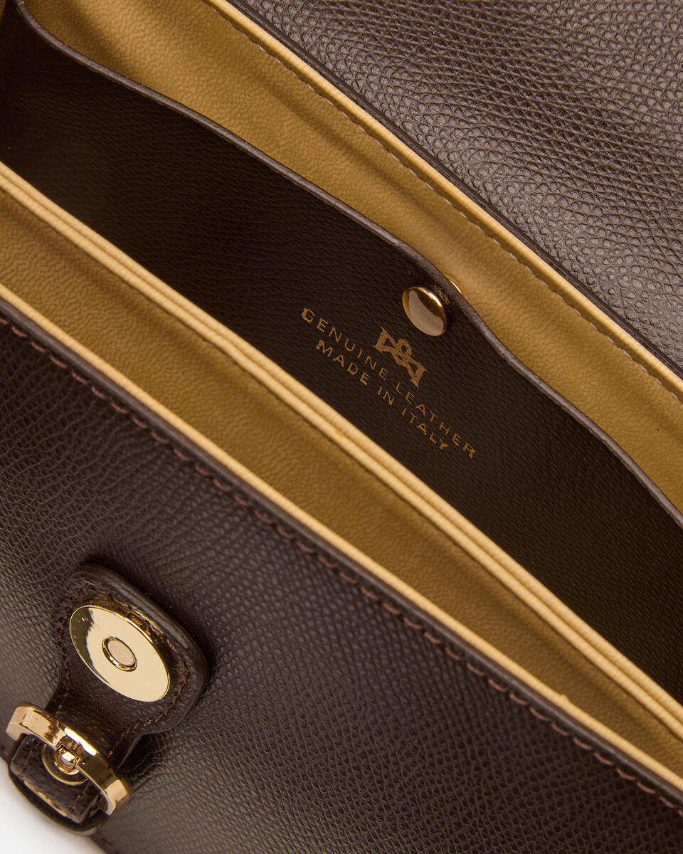 FLAP BAG Dunkelbraun  - Cuoieria Fiorentina