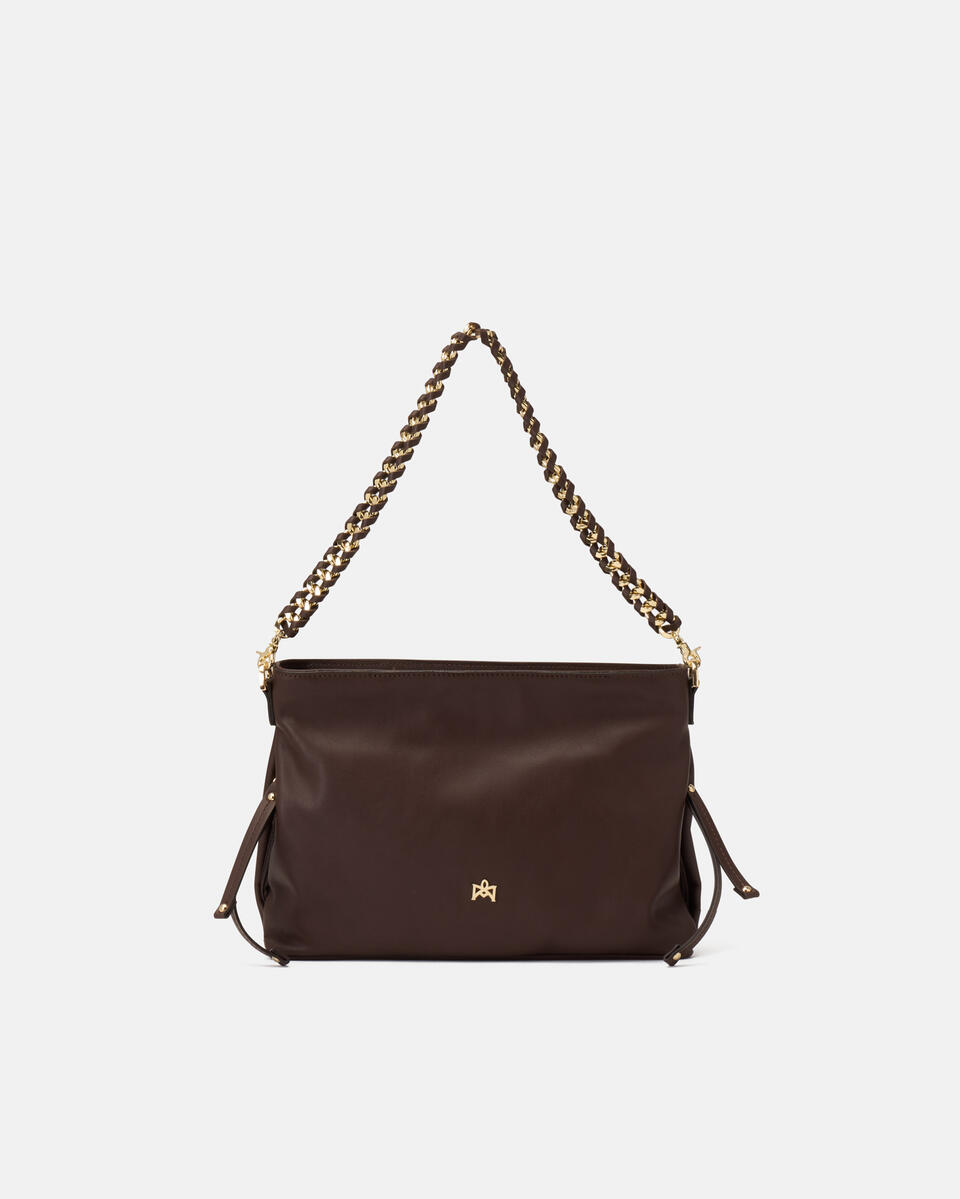 Schultertasche Schokolade  - Schultertaschen - Damen Taschen - Tasche - Cuoieria Fiorentina