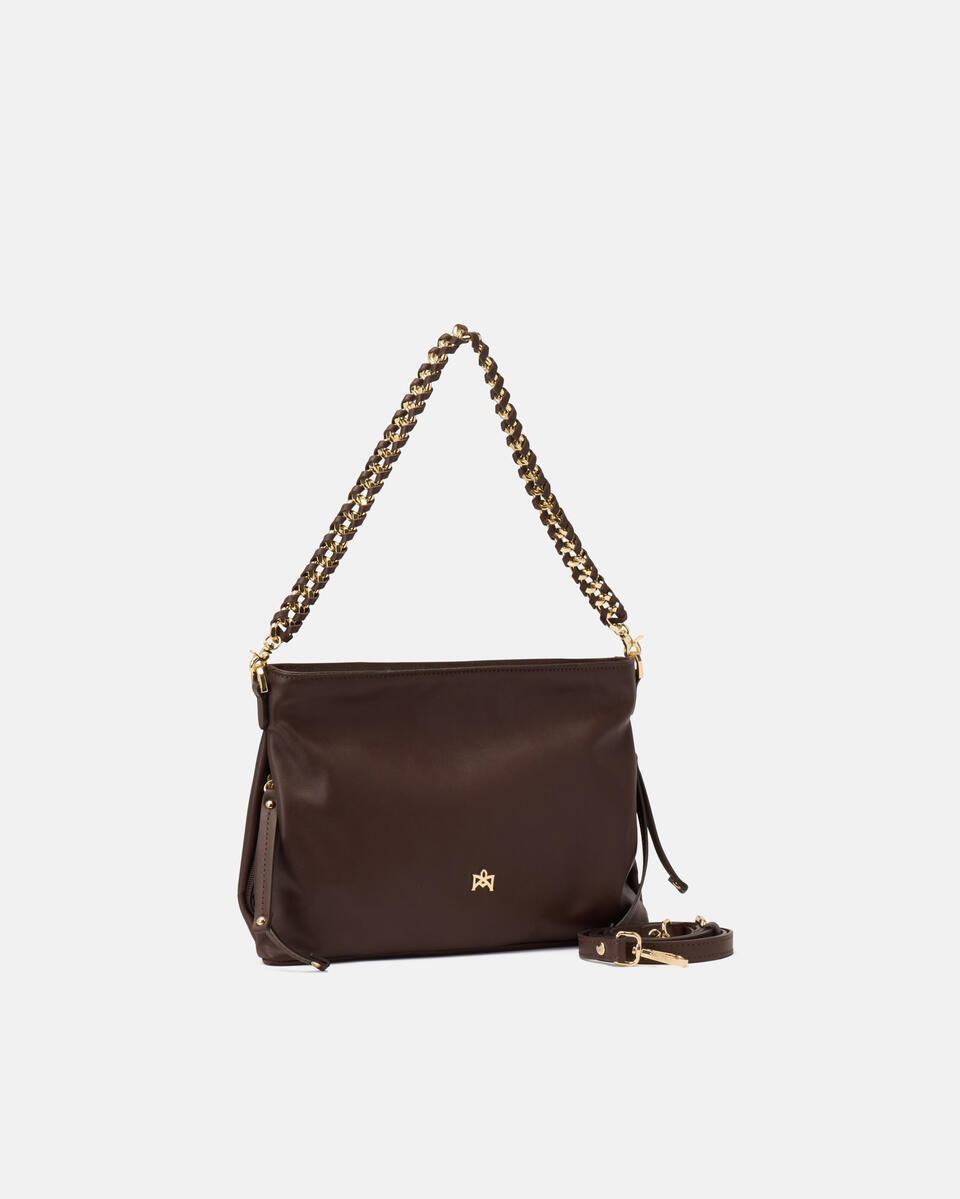 Schultertasche Schokolade  - Schultertaschen - Damen Taschen - Tasche - Cuoieria Fiorentina