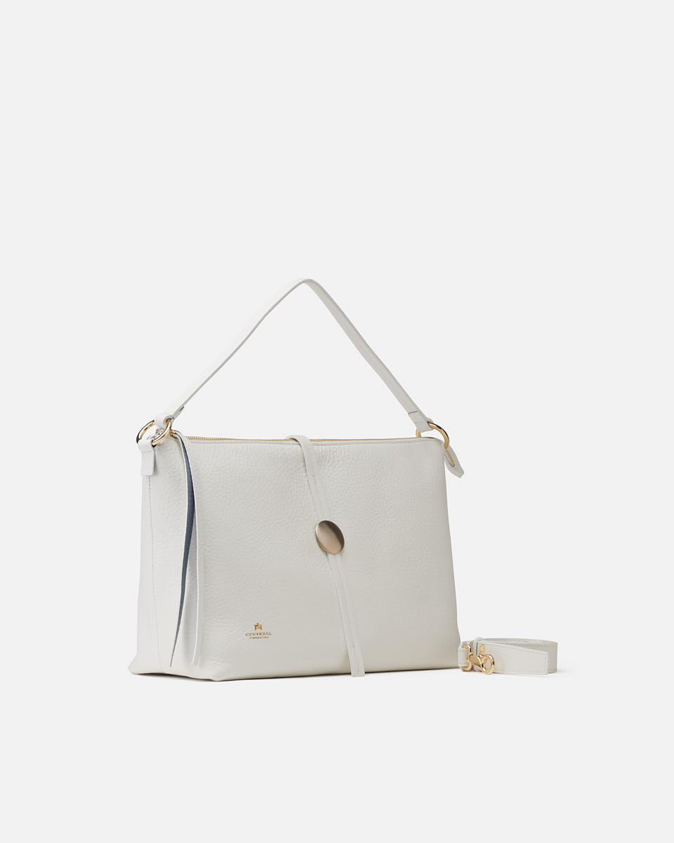 SCHULTERTASCHE Weiss  - Tasche - Special Price - Cuoieria Fiorentina