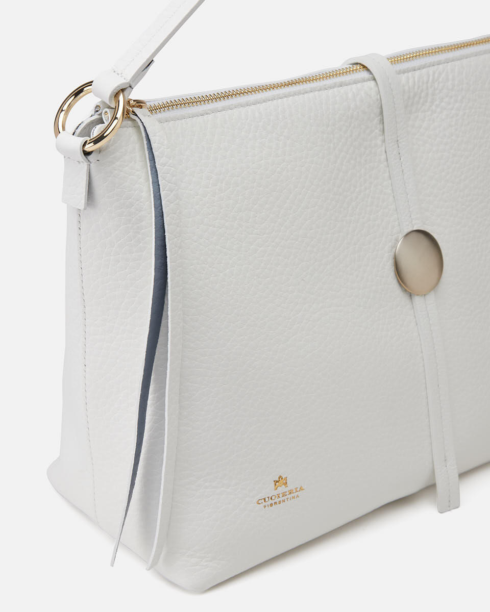 SCHULTERTASCHE Weiss  - Tasche - Special Price - Cuoieria Fiorentina