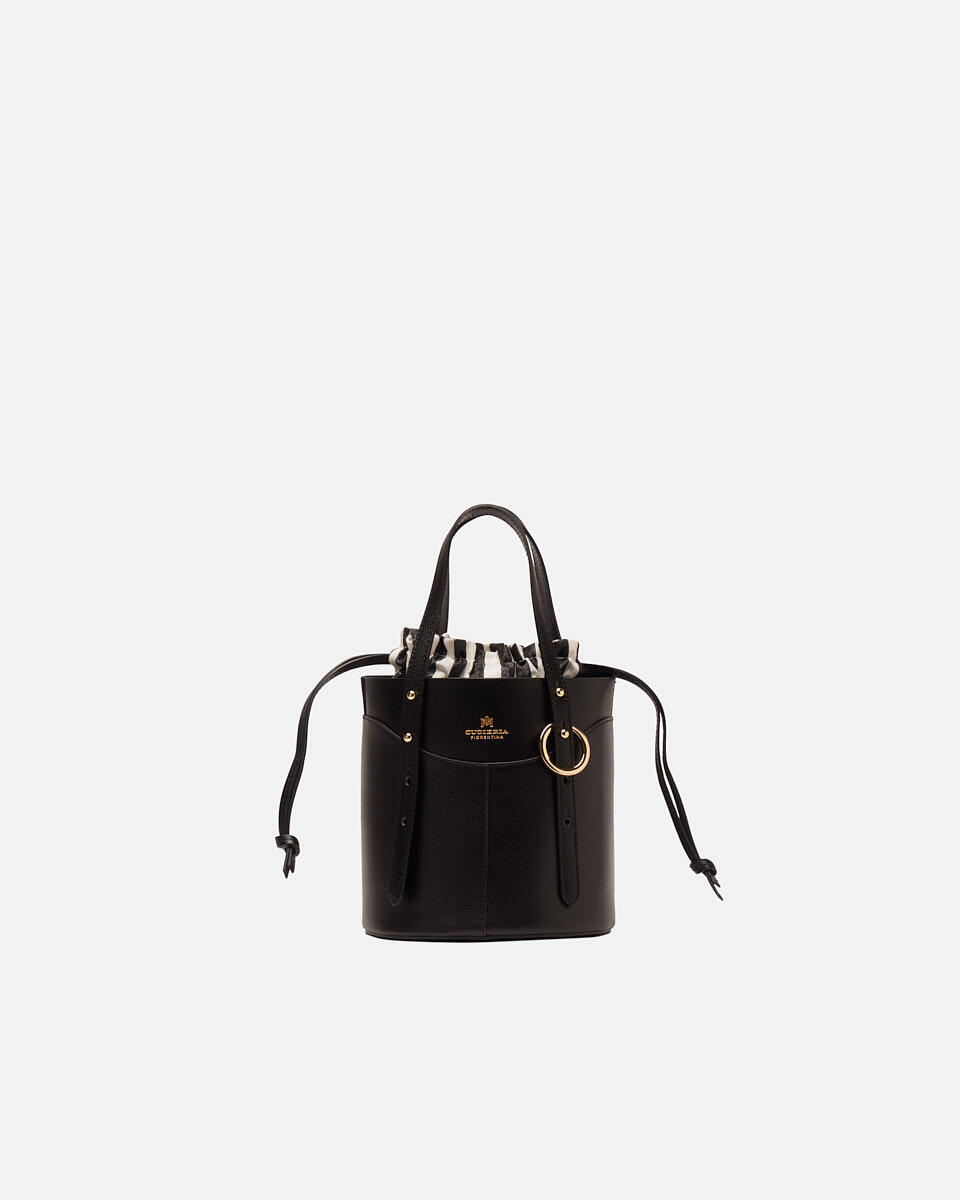 EIMERTASCHE Schwarz  - Cuoieria Fiorentina