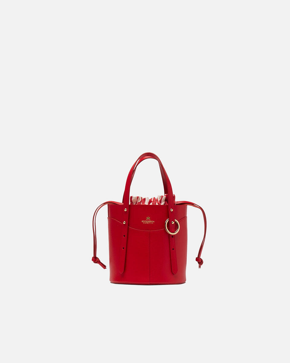 EIMERTASCHE Rot  - Eimertaschen - Damen Taschen - Tasche - Cuoieria Fiorentina