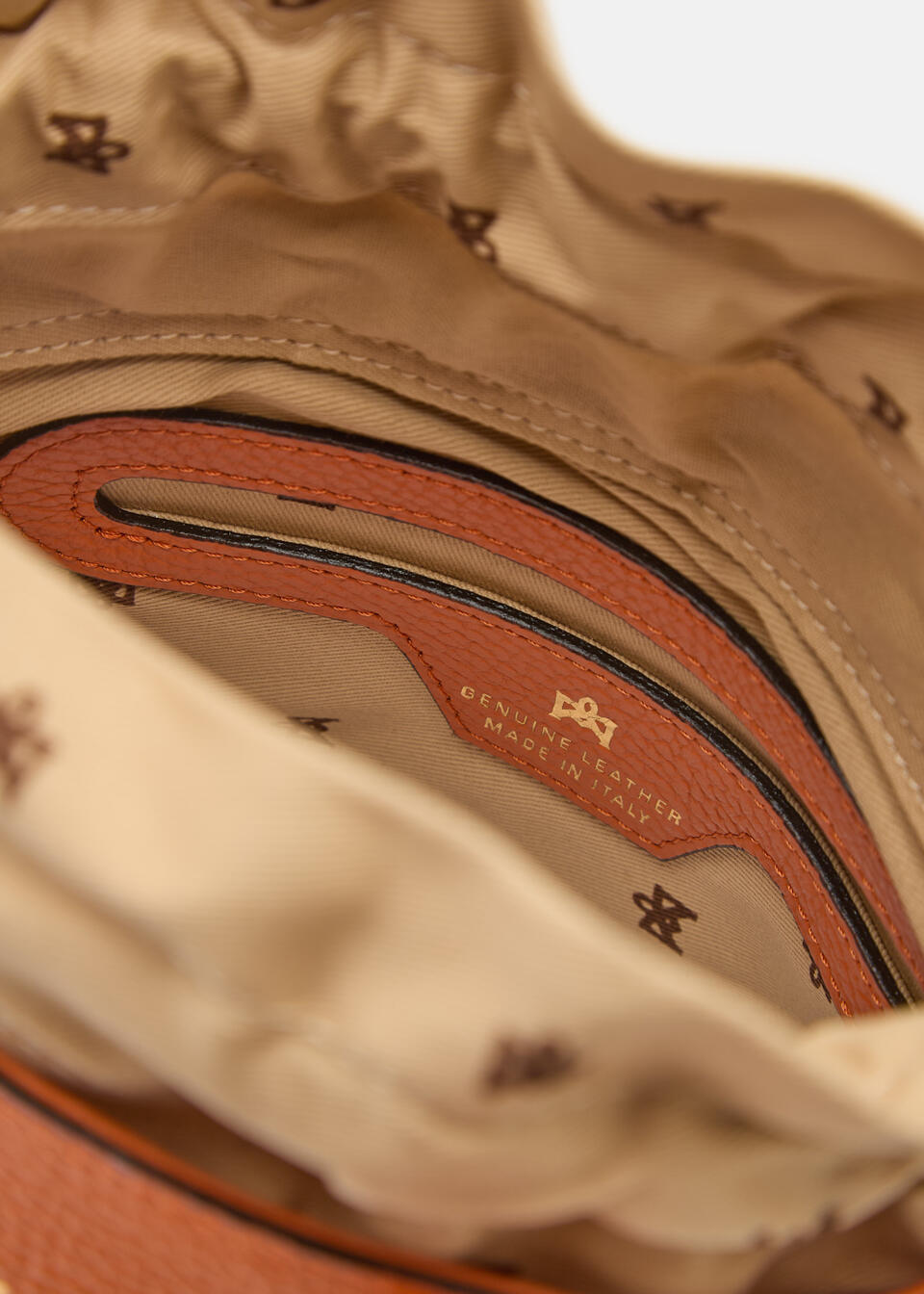 KLEINE EIMERTASCHE Orange  - Eimertaschen - Damen Taschen - Tasche - Cuoieria Fiorentina