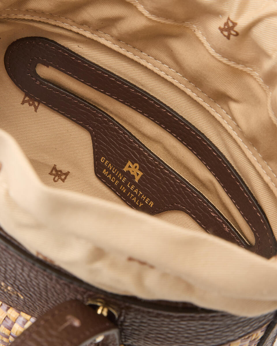 KLEINE EIMERTASCHE Schokolade  - Eimertaschen - Damen Taschen - Tasche - Cuoieria Fiorentina