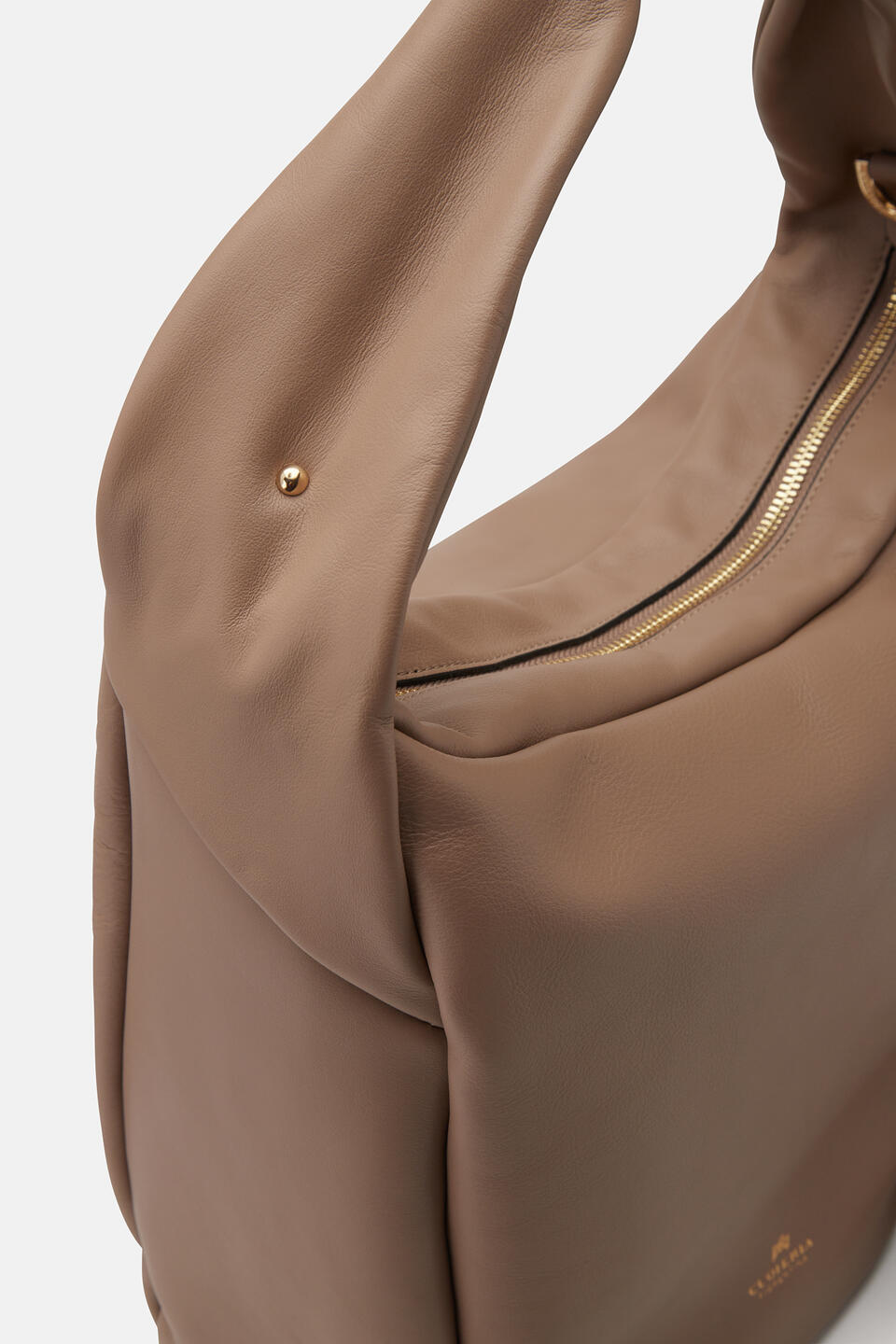 GROßE HOBO Taupe  - Schultertaschen - Damen Taschen - Tasche - Cuoieria Fiorentina