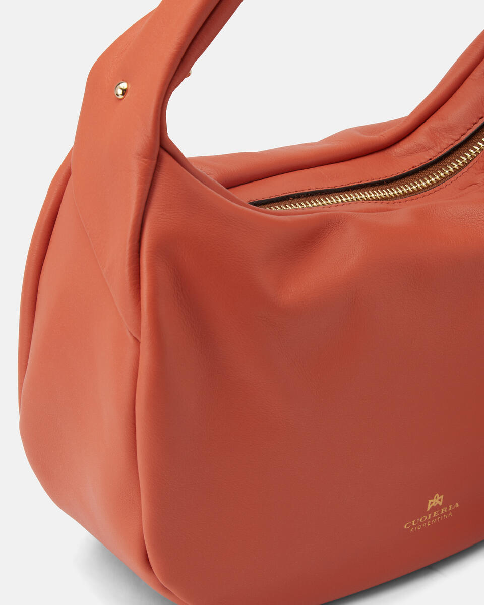 SMALL HOBO BAG Apricot  - Tasche - Special Price - Cuoieria Fiorentina