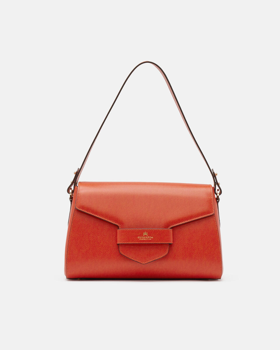 Flap bag Gebrannte orange  - Schultertaschen - Damen Taschen - Tasche - Cuoieria Fiorentina