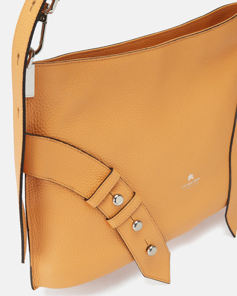 HOBO BAG Apricot  - Schultertaschen - Damen Taschen - Tasche - Cuoieria Fiorentina