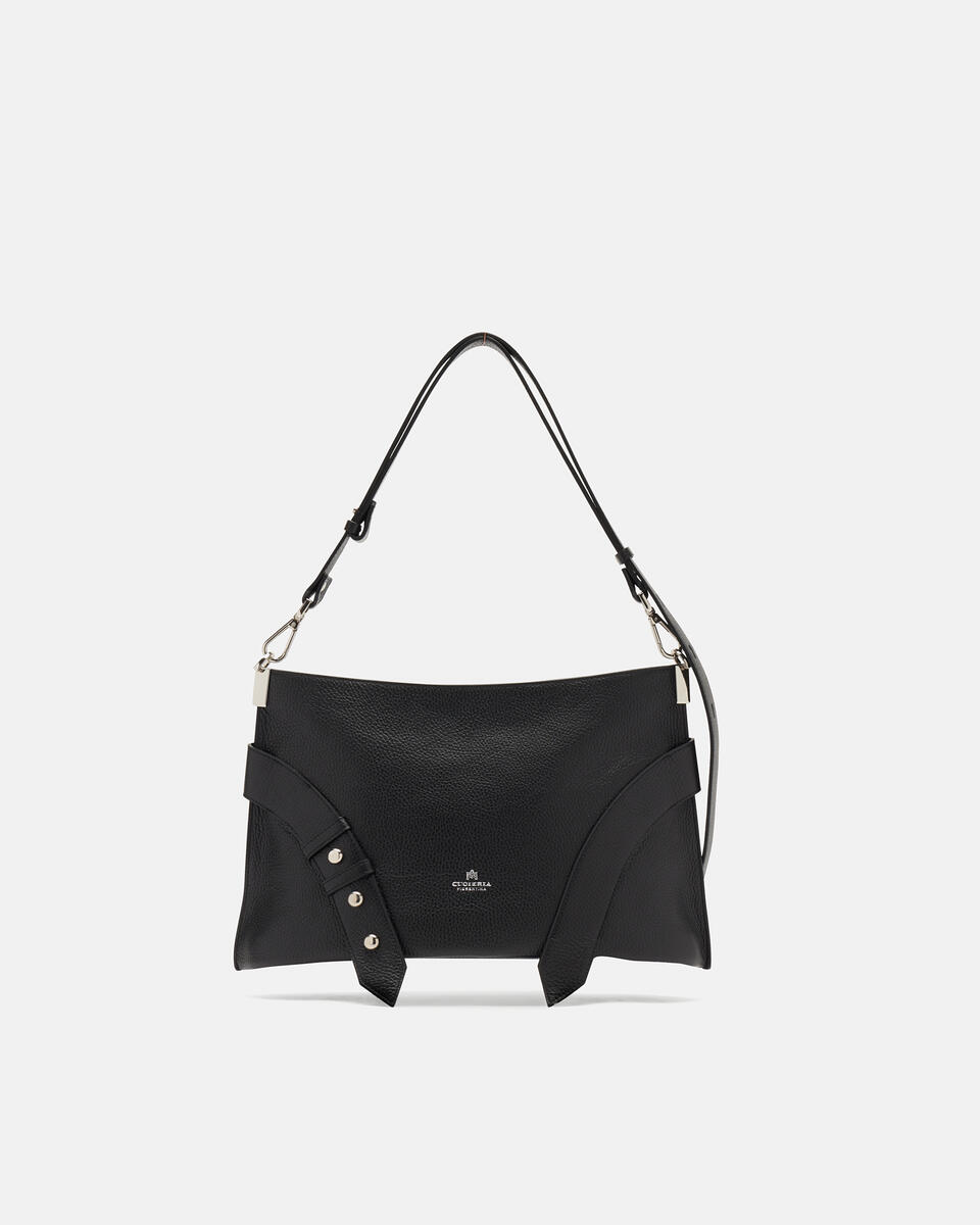 HOBO BAG Schwarz  - Schultertaschen - Damen Taschen - Tasche - Cuoieria Fiorentina