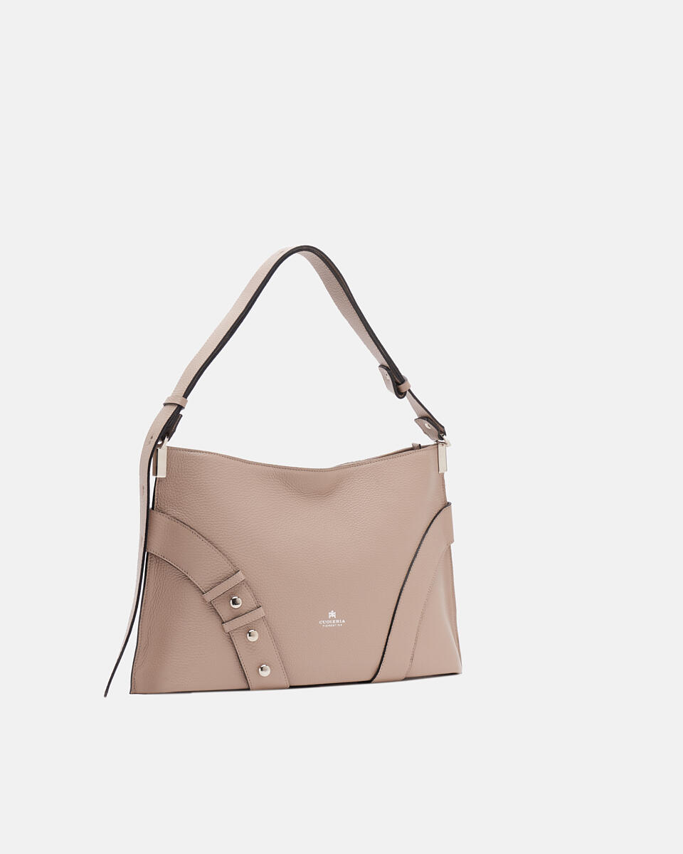 Hobo Taupe  - Schultertaschen - Damen Taschen - Tasche - Cuoieria Fiorentina