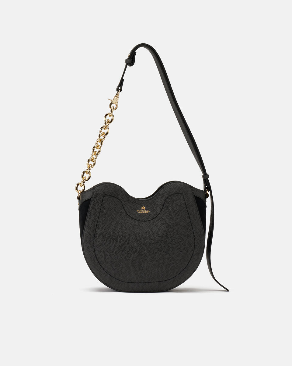 HOBO BAG Schwarz  - Schultertaschen - Damen Taschen - Tasche - Cuoieria Fiorentina