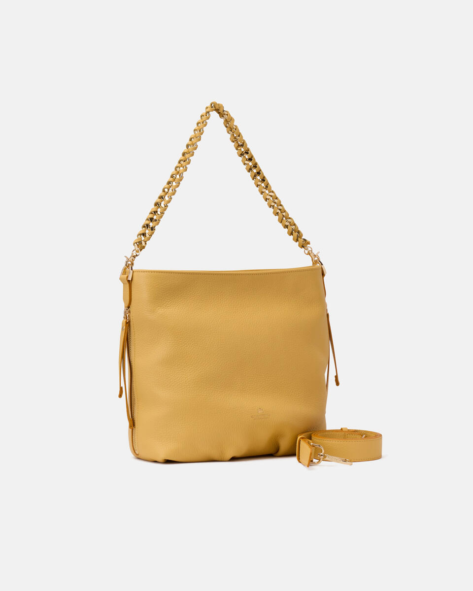 Eimertasche Gelb  - Cuoieria Fiorentina
