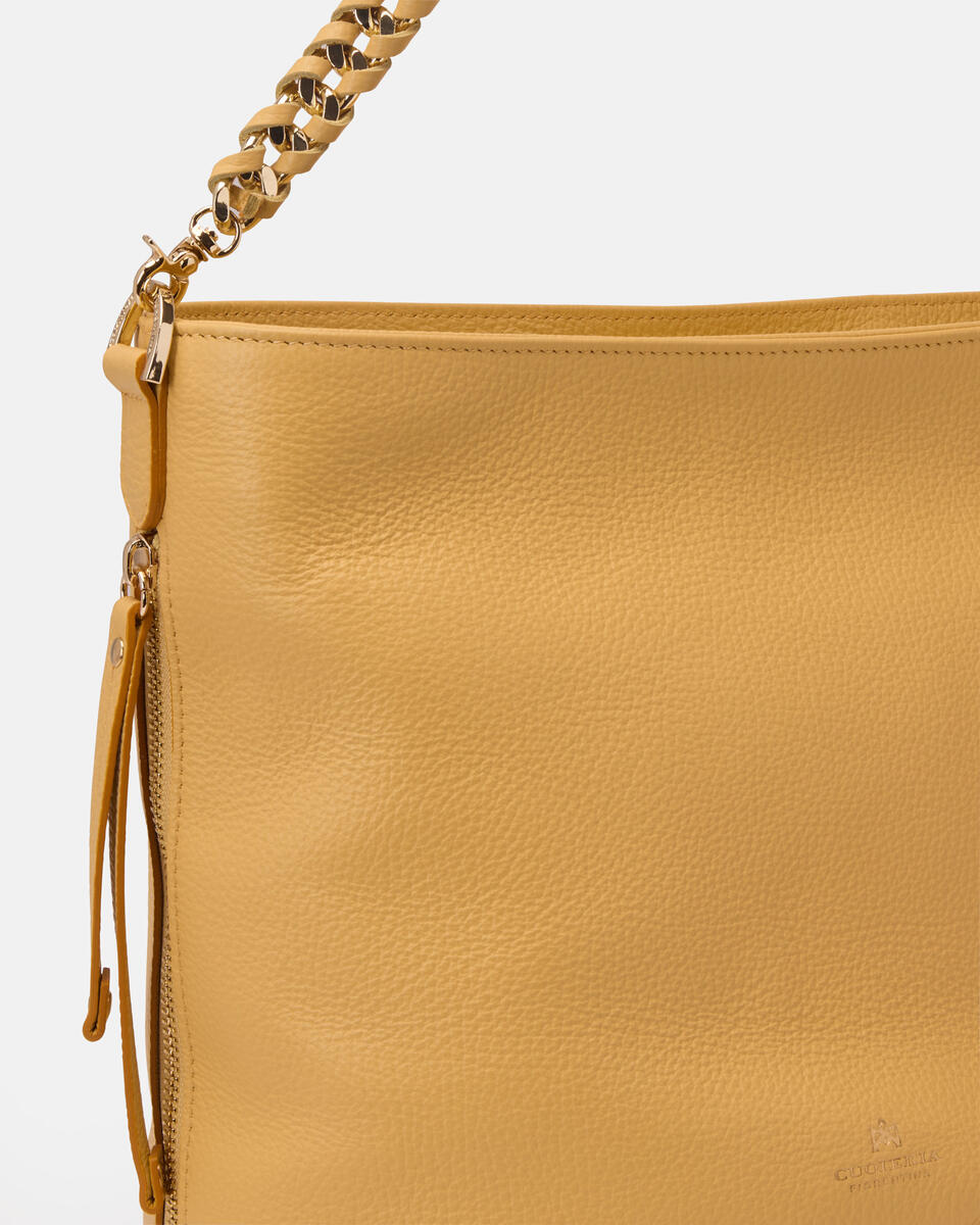Eimertasche Gelb  - Cuoieria Fiorentina