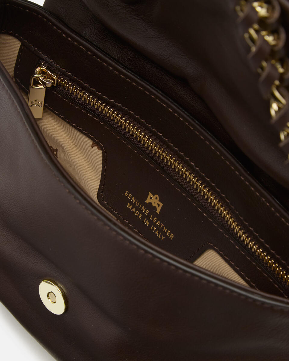 KLEINE MESSENGER Schokolade  - Cuoieria Fiorentina