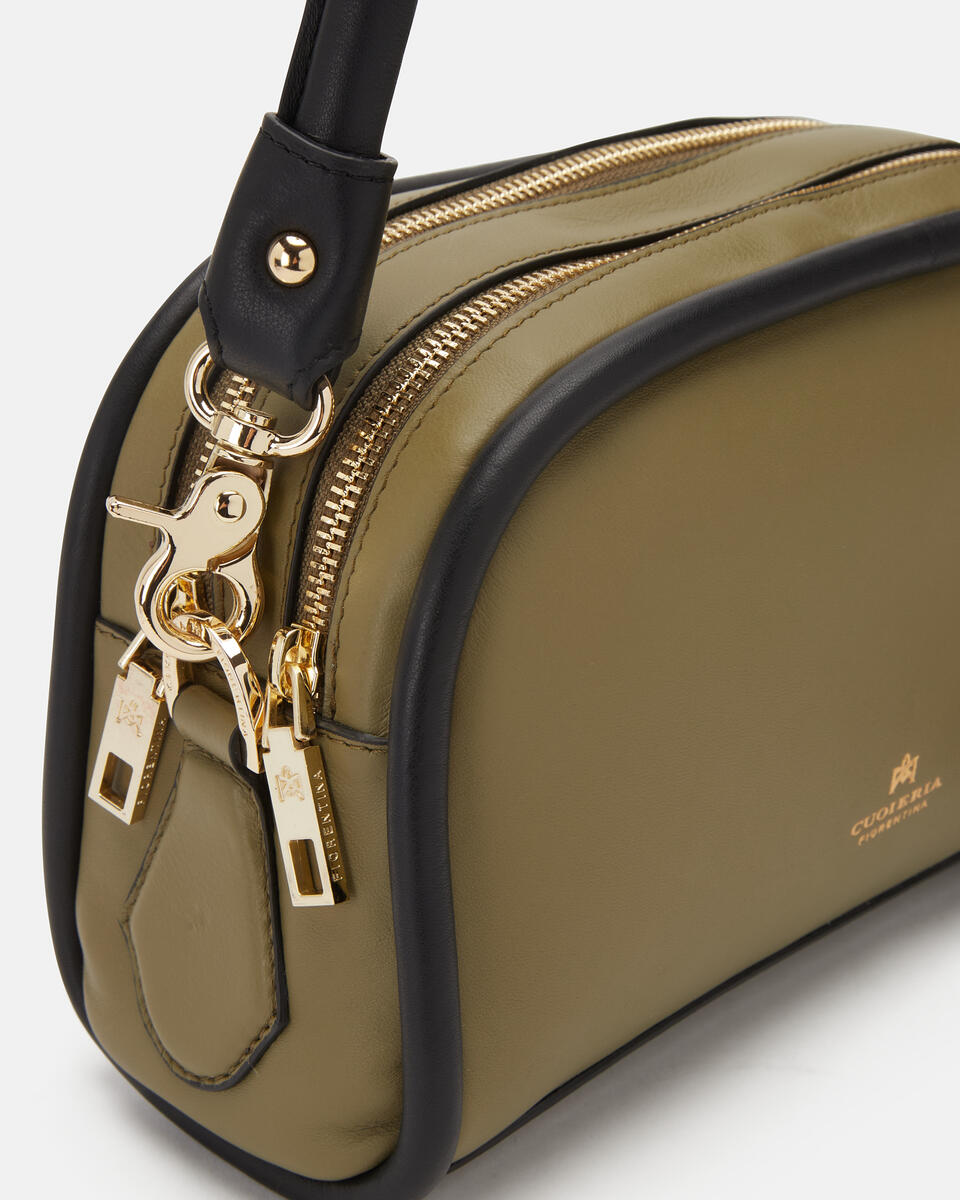 Camera bag Olive  - Mini Bags - Damen Taschen - Tasche - Cuoieria Fiorentina