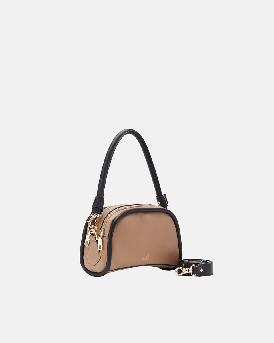 Camera bag Taupe  - Mini Bags - Damen Taschen - Tasche - Cuoieria Fiorentina