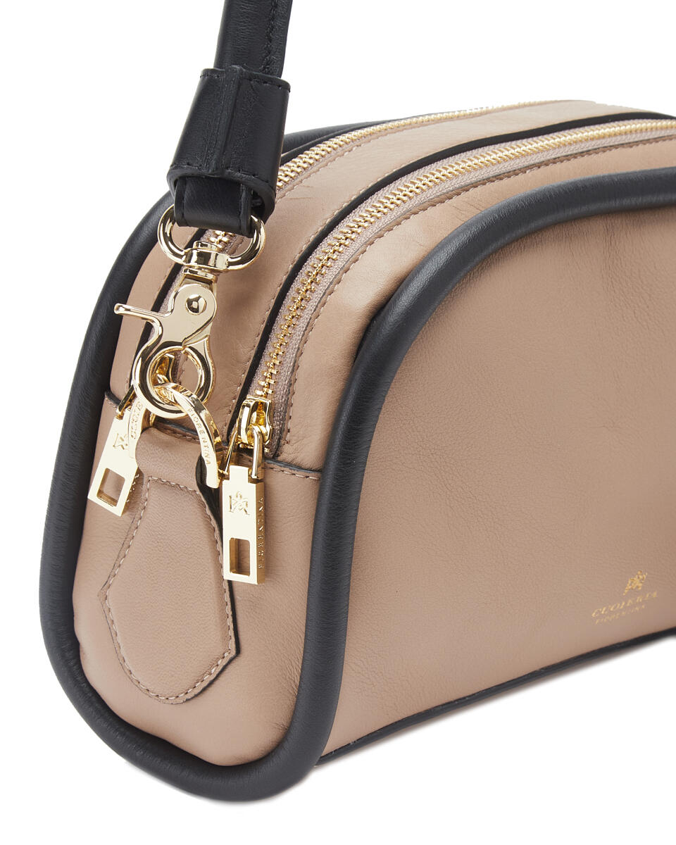 Camera bag Taupe  - Mini Bags - Damen Taschen - Tasche - Cuoieria Fiorentina