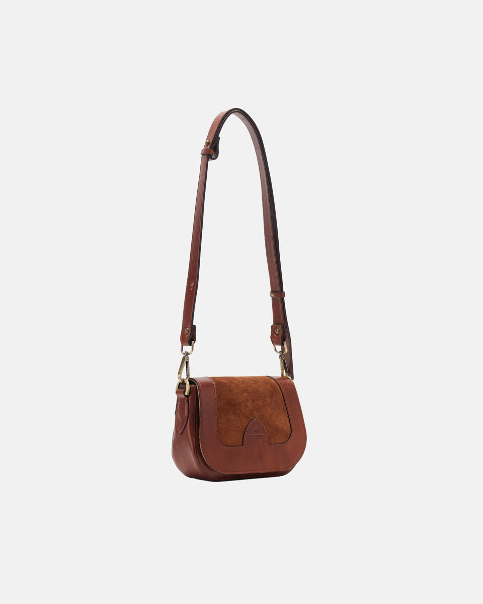 Kleine messenger Braun  - Mini Bags - Damen Taschen - Tasche - Cuoieria Fiorentina