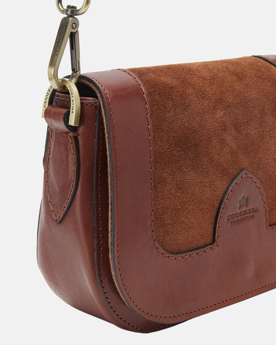 Kleine messenger Braun  - Mini Bags - Damen Taschen - Tasche - Cuoieria Fiorentina