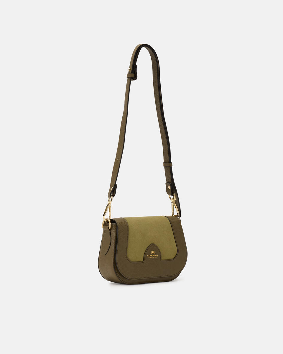 kleine messenger Waldgrün  - Cuoieria Fiorentina