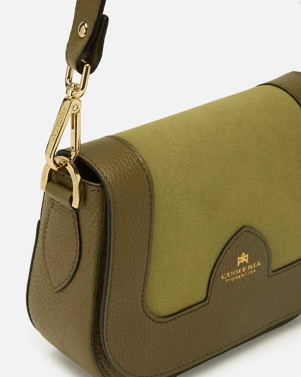 kleine messenger Waldgrün  - Cuoieria Fiorentina