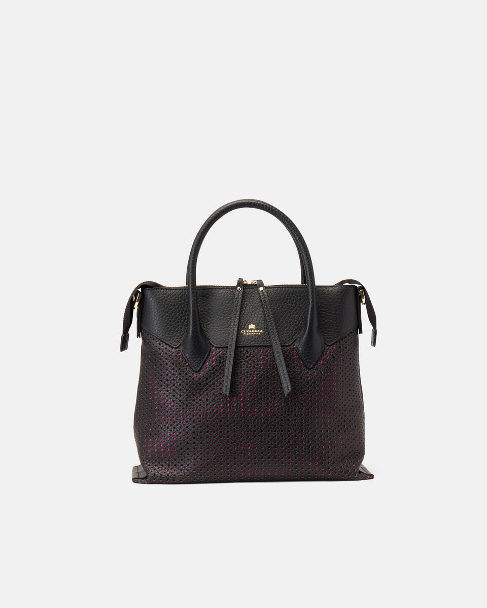 HANDTASCHE Schwarzfuxia  - Cuoieria Fiorentina