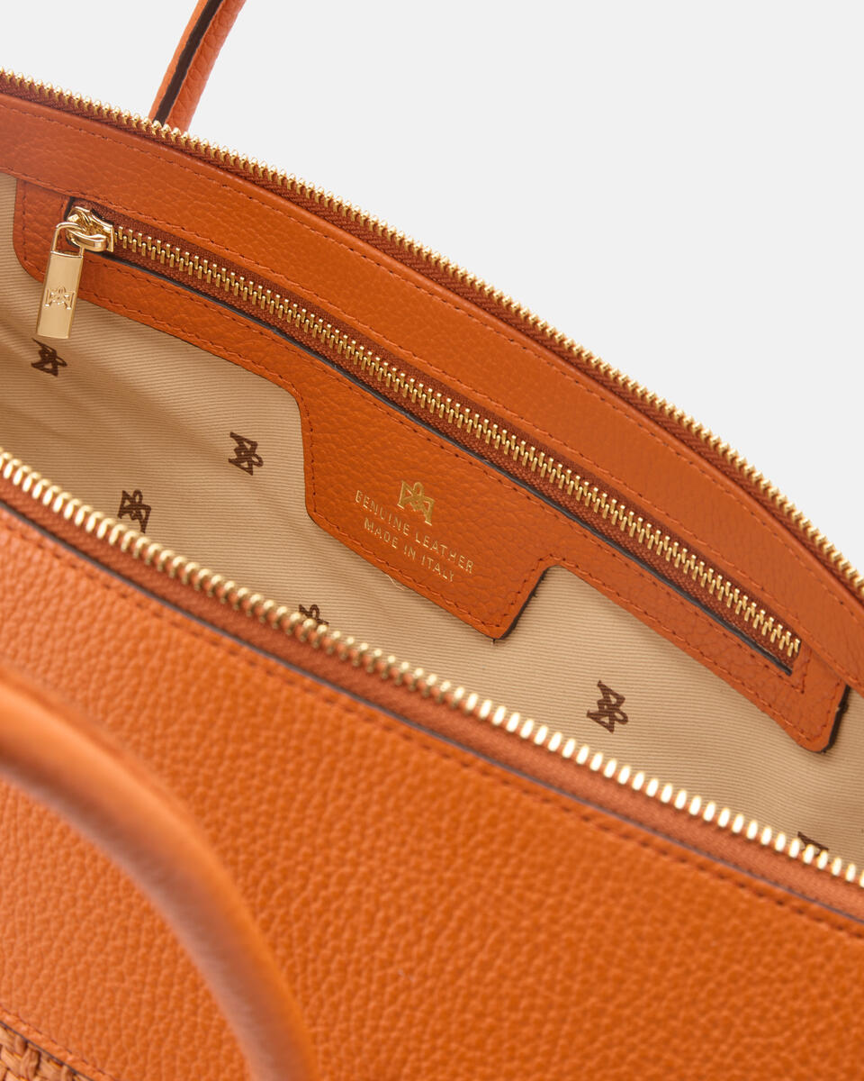 EINKAUFSTASCHE Orange  - Einkauftasche - Damen Taschen - Tasche - Cuoieria Fiorentina