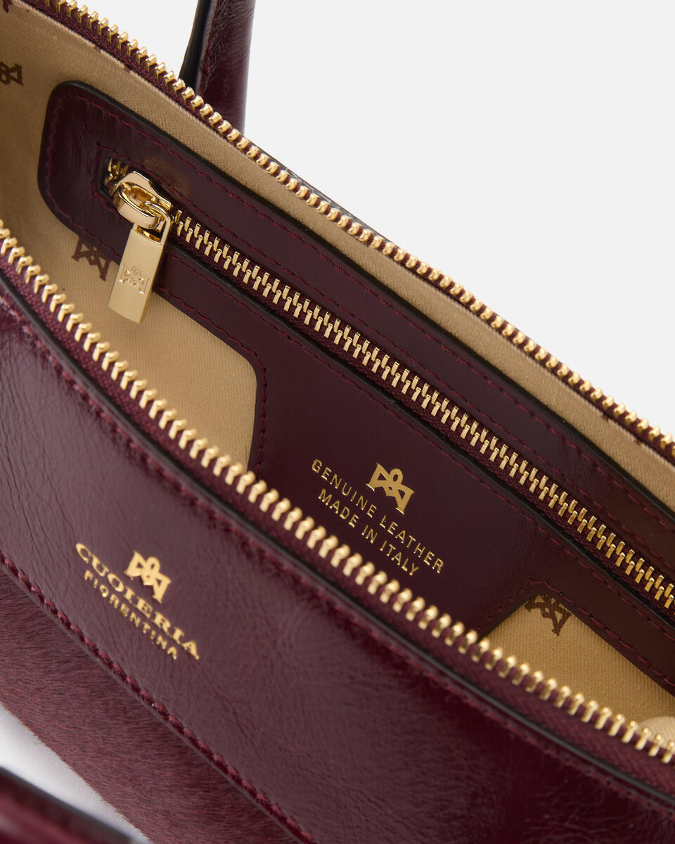 MINI HANDTASCHE Schwarzkirsche  - Mini Bags - Damen Taschen - Tasche - Cuoieria Fiorentina