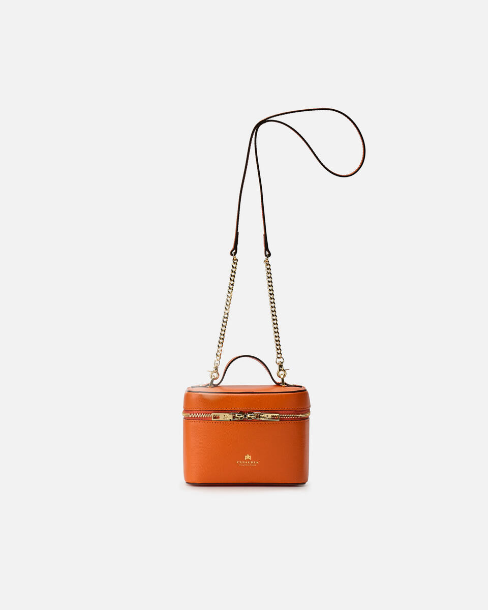 BEAUTY CASE BAG Orange  - Cuoieria Fiorentina
