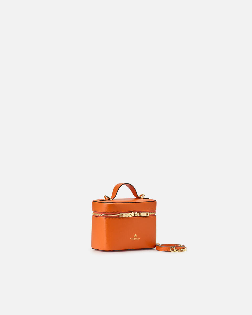 BEAUTY CASE BAG Orange  - Cuoieria Fiorentina