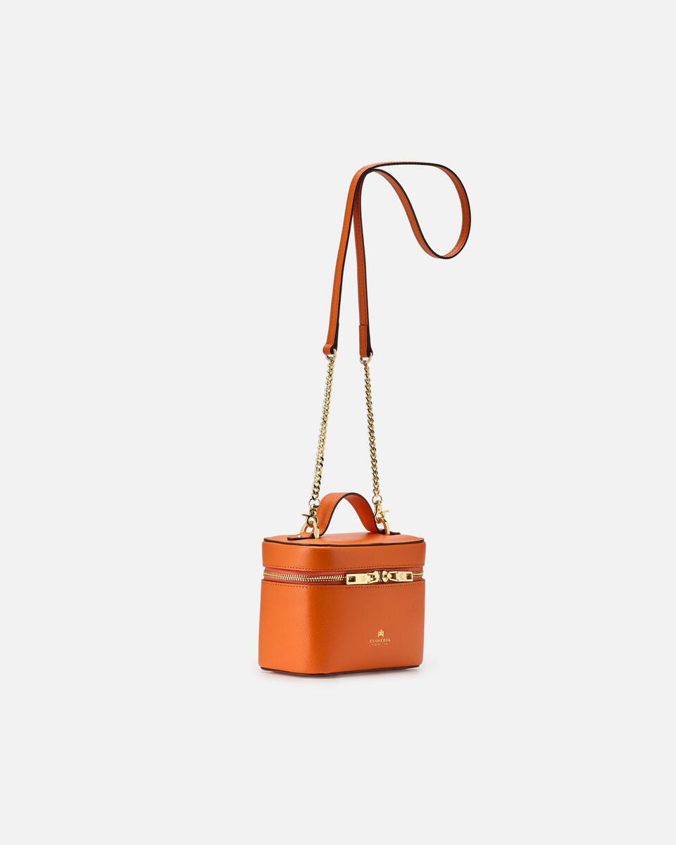 BEAUTY CASE BAG Orange  - Cuoieria Fiorentina