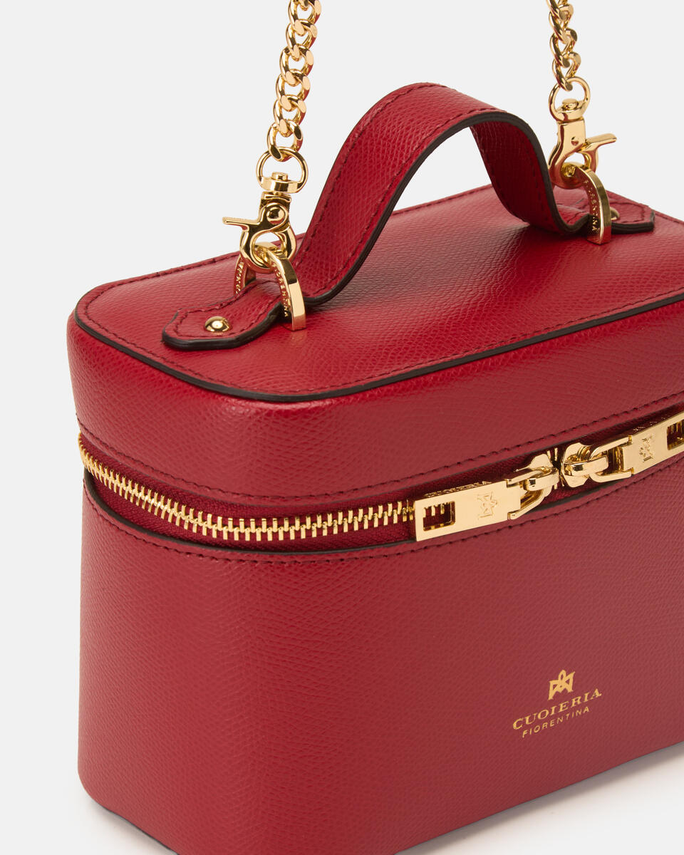 BEAUTY CASE BAG Cherry  - Reisezubehör - Reisentaschen - Cuoieria Fiorentina