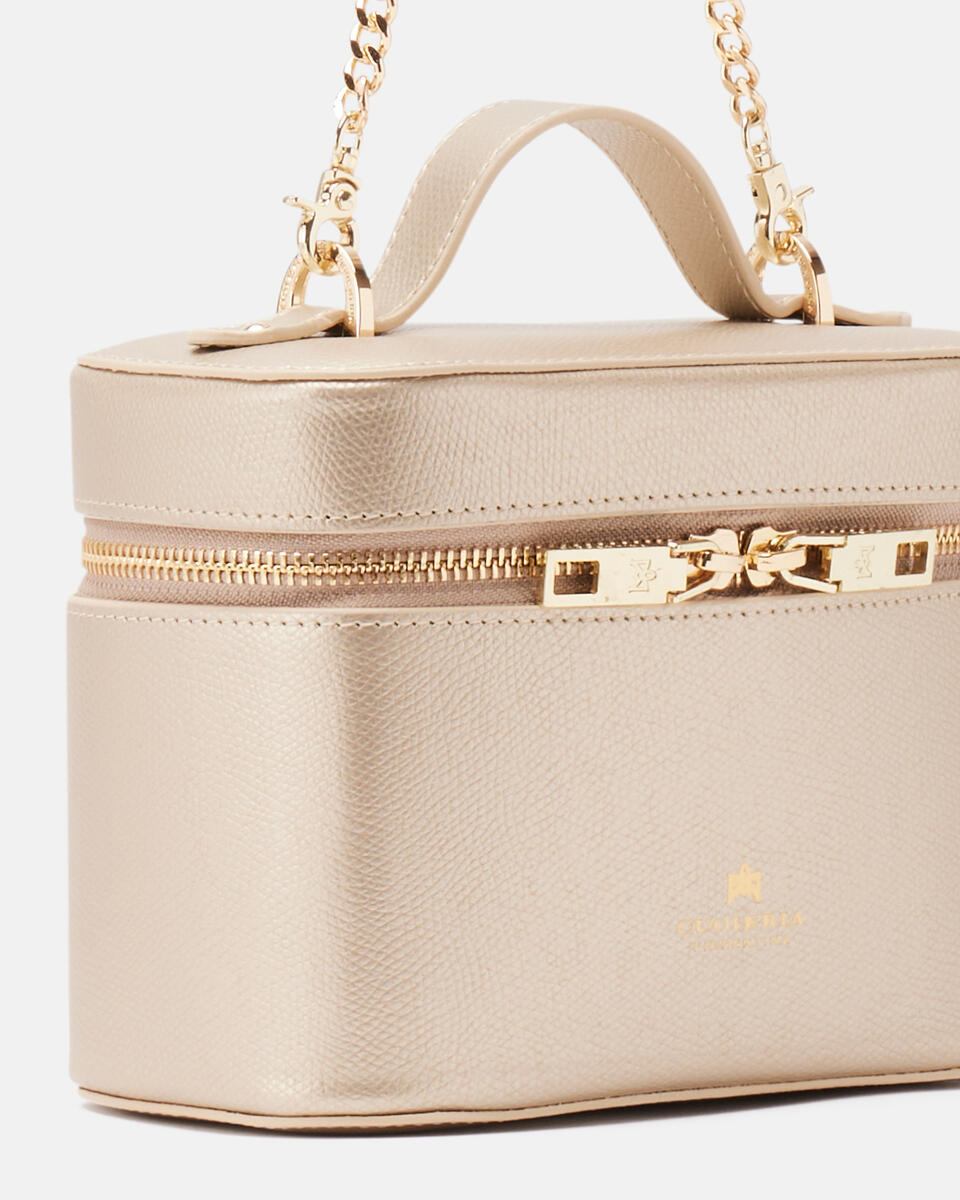 BEAUTY CASE BAG Gold  - Reisezubehör - Reisentaschen - Cuoieria Fiorentina