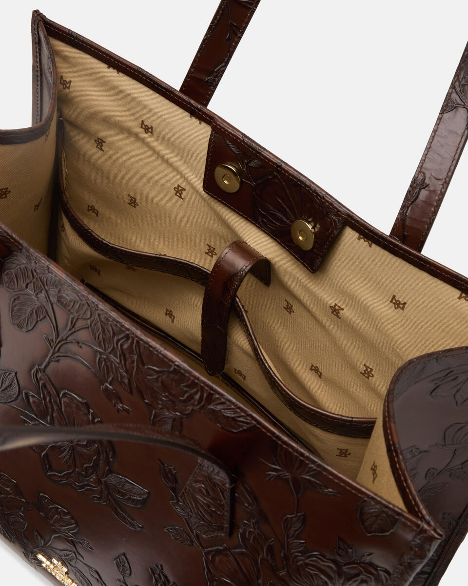 EINKAUFSTASCHE Mahagoni  - Einkauftasche - Damen Taschen - Tasche - Cuoieria Fiorentina