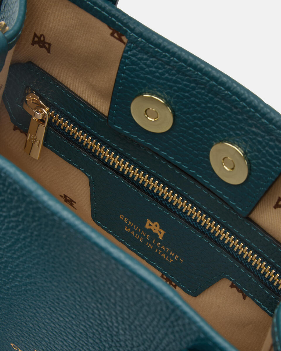 MINI HANDTASCHE Teal  - Handtaschen - Damen Taschen - Tasche - Cuoieria Fiorentina