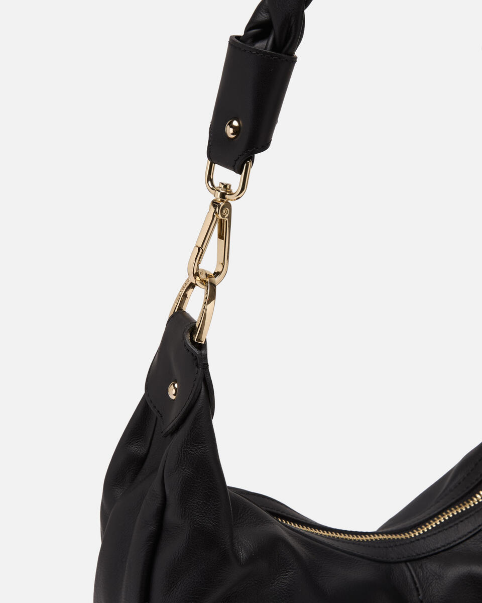 KLEINE SCHULTERTASCHE Schwarz  - Cuoieria Fiorentina