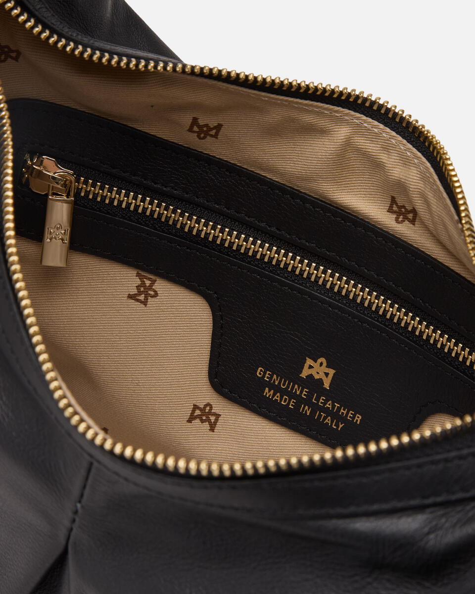 KLEINE SCHULTERTASCHE Schwarz  - Cuoieria Fiorentina