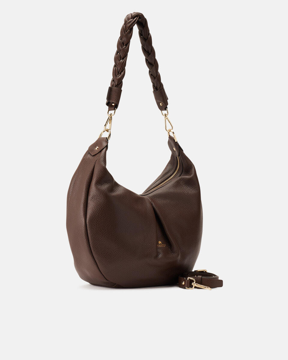 SCHULTERTASCHE Schokolade  - Schultertaschen - Damen Taschen - Tasche - Cuoieria Fiorentina