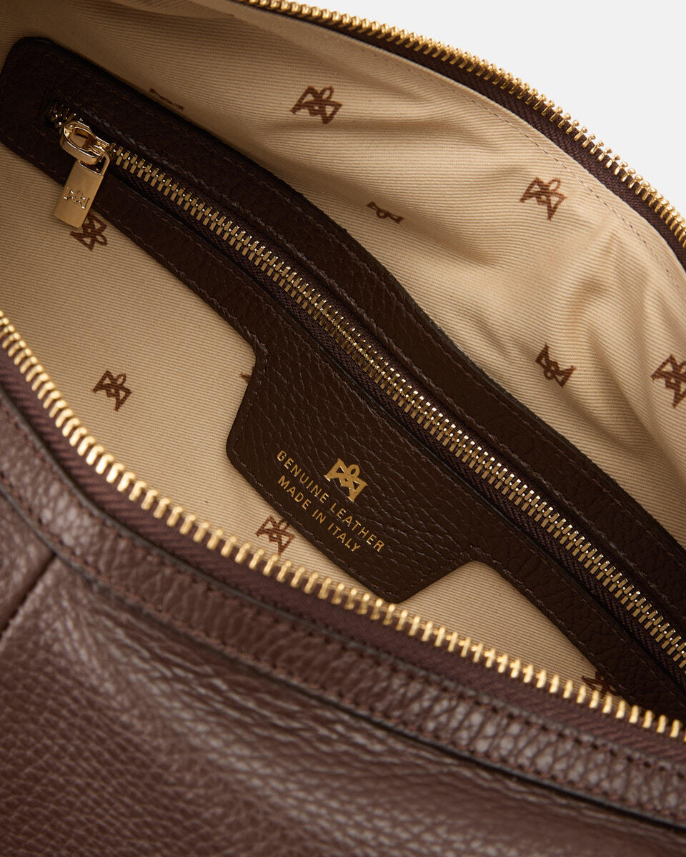 SCHULTERTASCHE Schokolade  - Schultertaschen - Damen Taschen - Tasche - Cuoieria Fiorentina