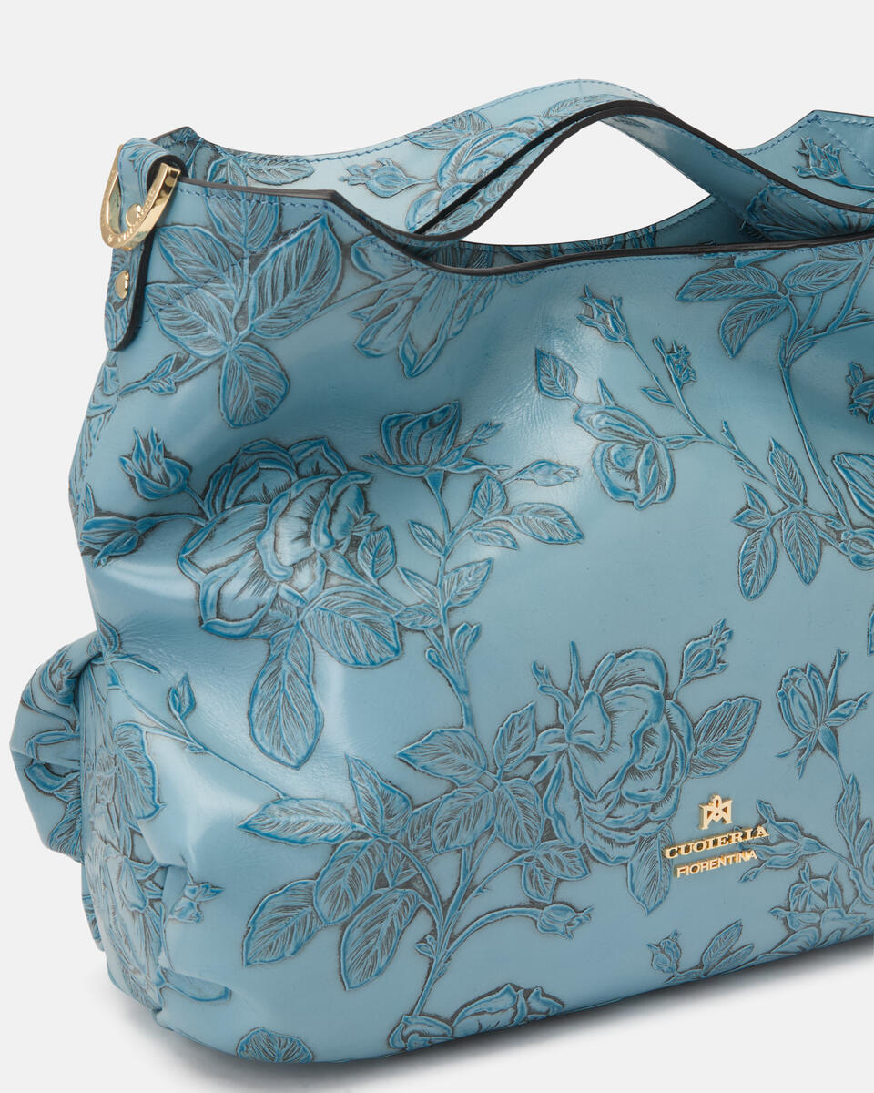 handtasche Hellblau  - Handtaschen - Damen Taschen - Tasche - Cuoieria Fiorentina
