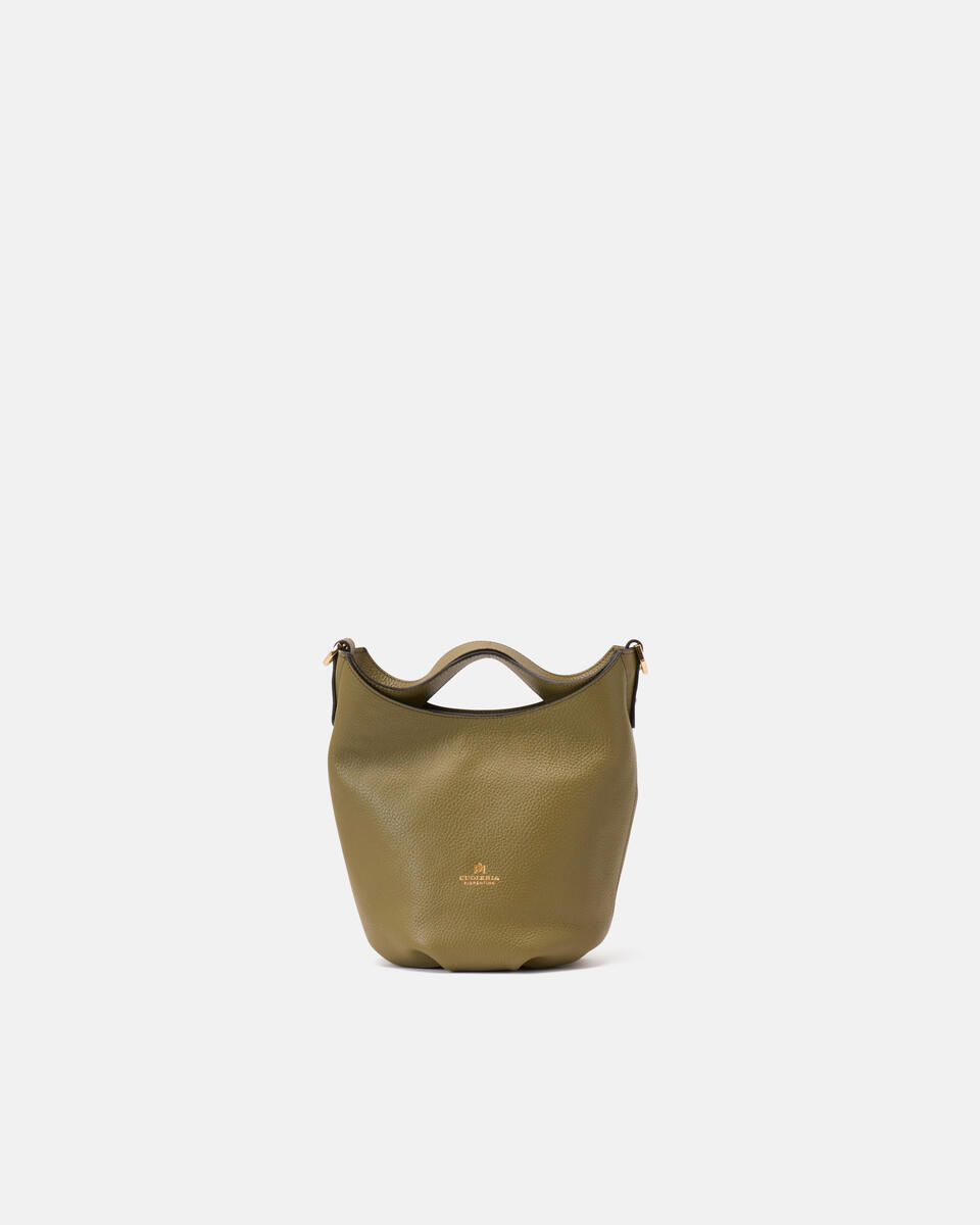 KLEINE EIMERTASCHE MilitÄr  - Eimertaschen - Damen Taschen - Tasche - Cuoieria Fiorentina
