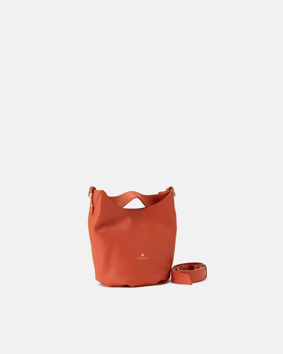 KLEINE EIMERTASCHE Papaya  - Tasche - Special Price - Cuoieria Fiorentina