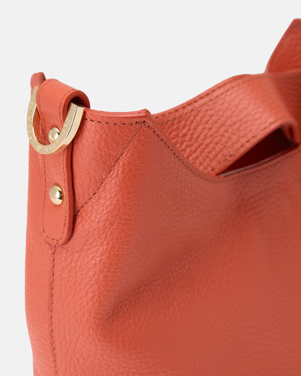 KLEINE EIMERTASCHE Papaya  - Tasche - Special Price - Cuoieria Fiorentina