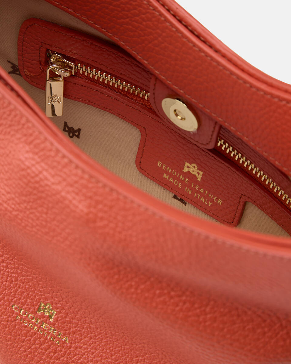 KLEINE EIMERTASCHE Papaya  - Tasche - Special Price - Cuoieria Fiorentina