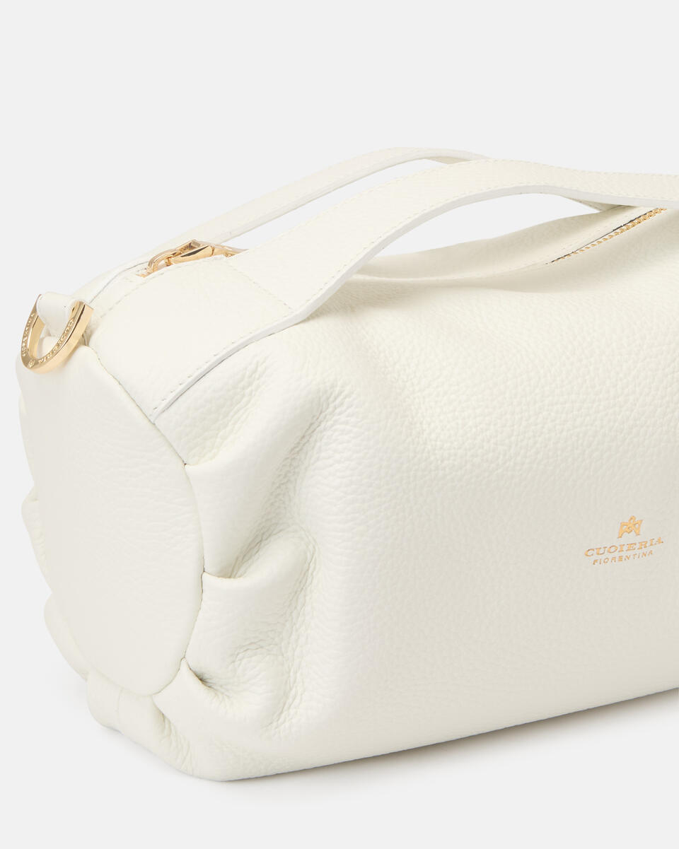KLEINE DUFFLE Weiss  - Cuoieria Fiorentina