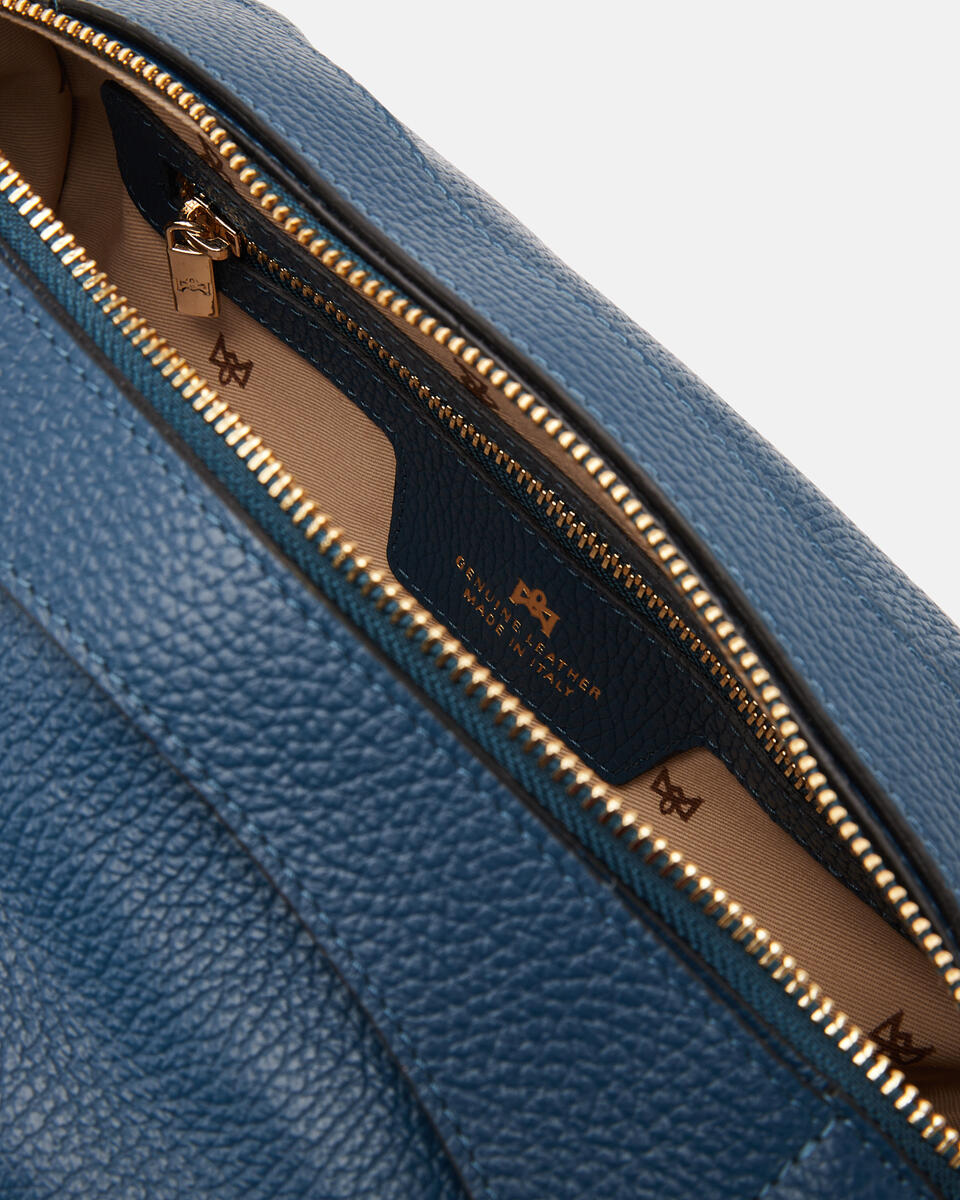 KLEINE DUFFLE Teal  - Cuoieria Fiorentina