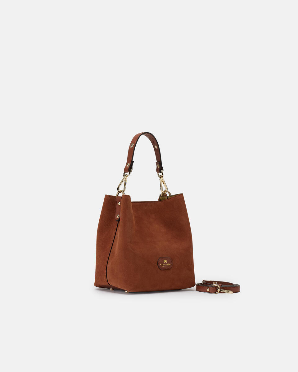 kleine eimertasche Karamell  - Eimertaschen - Damen Taschen - Tasche - Cuoieria Fiorentina