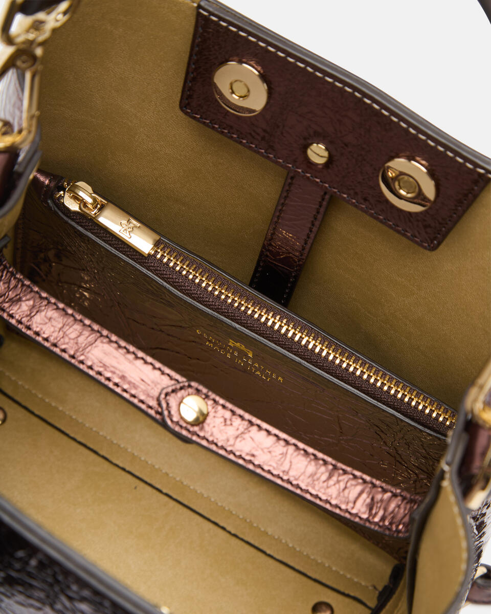 KLEINE EIMERTASCHE Schokolade  - Eimertaschen - Damen Taschen - Tasche - Cuoieria Fiorentina