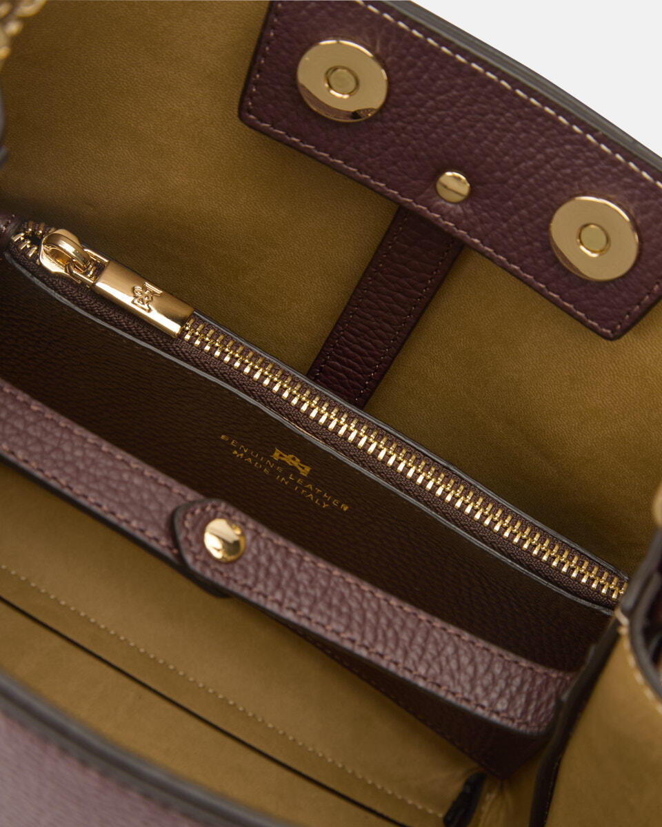 kleine eimertasche Coffee  - Eimertaschen - Damen Taschen - Tasche - Cuoieria Fiorentina